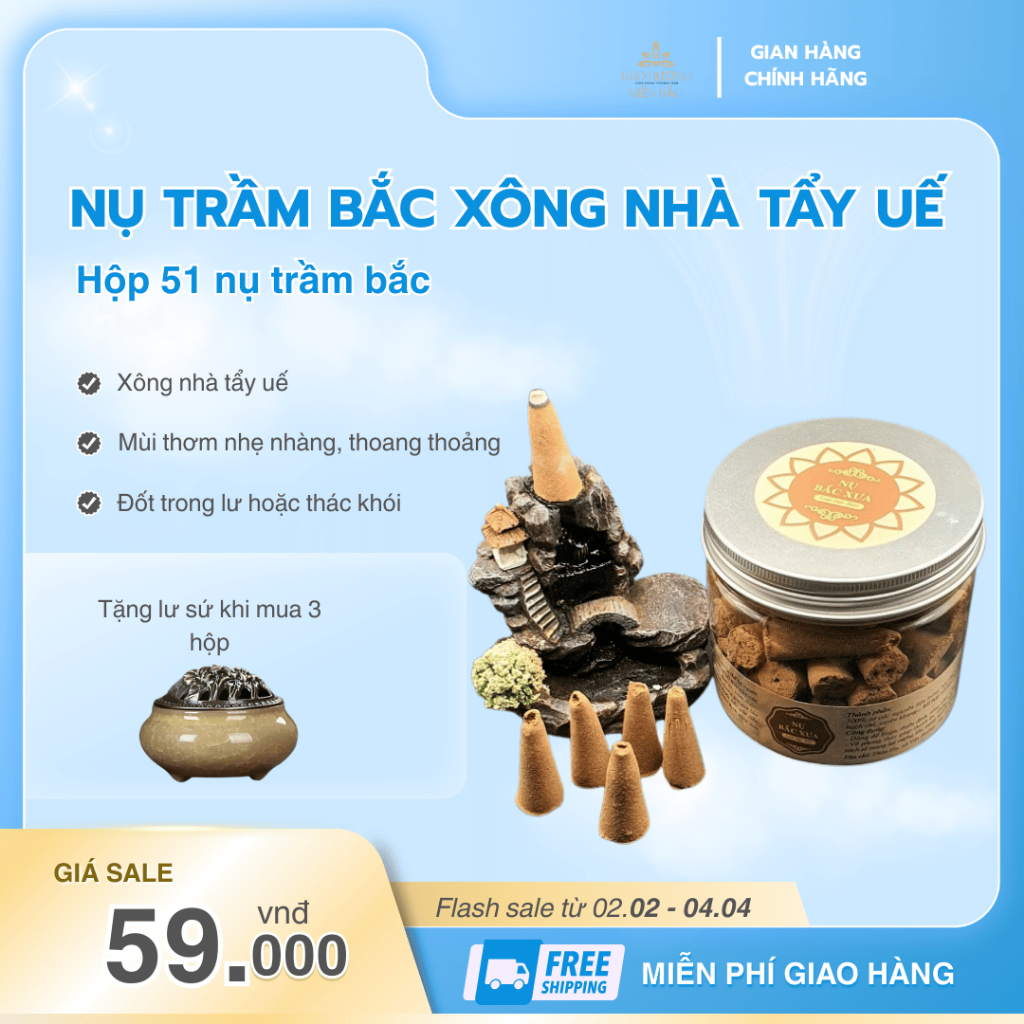 Nụ Trầm Hương Bắc, Trầm hương xông nhà, trầm miền bắc của Hương Trầm Hương Bắc Xưa Ngự Ân loại cao cấp