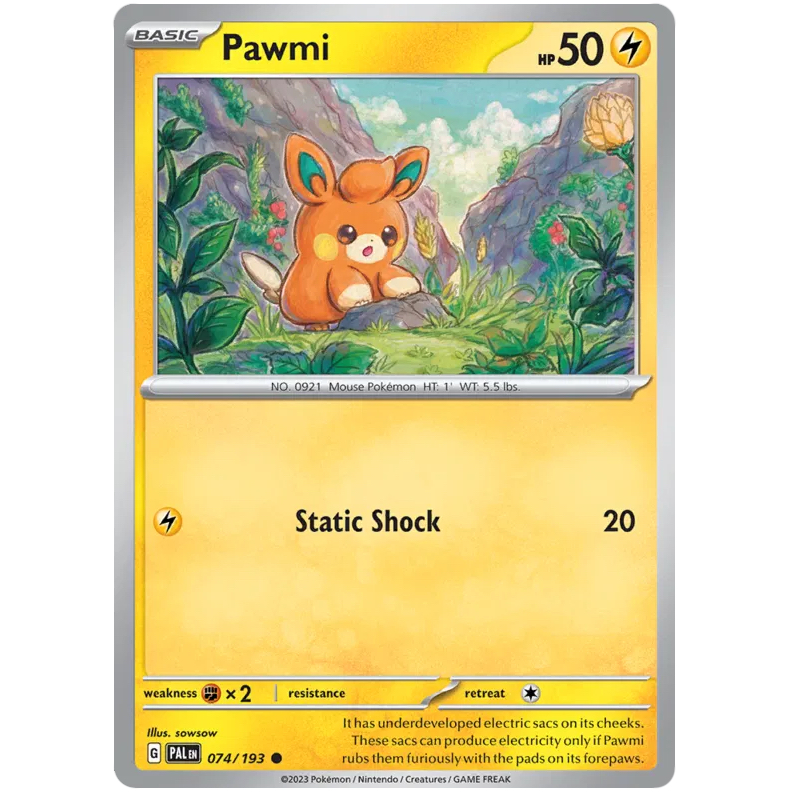 PAL - Pokemon TCG - Pawmi - Common - 074/193