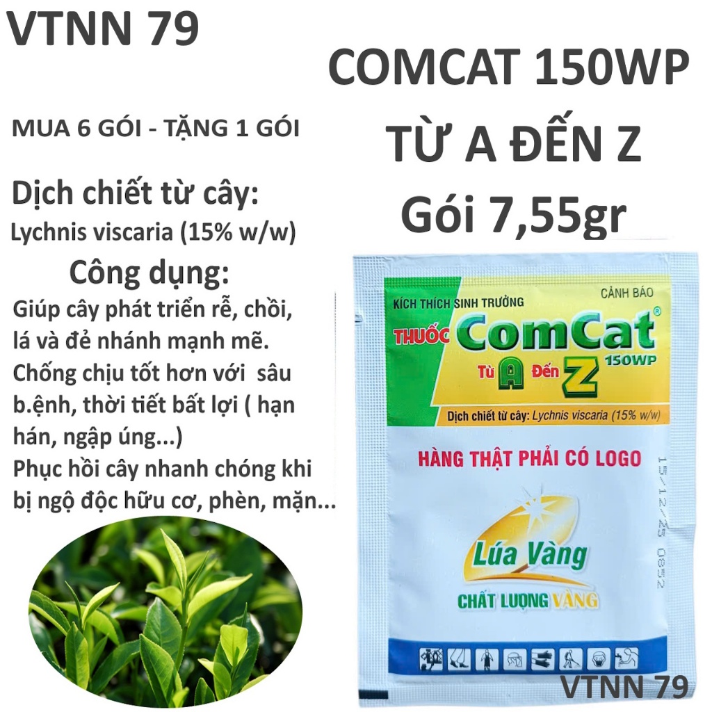 MUA 6 TẶNG 1. COMCAT TỪ A ĐẾN Z GÓI 7,55GR