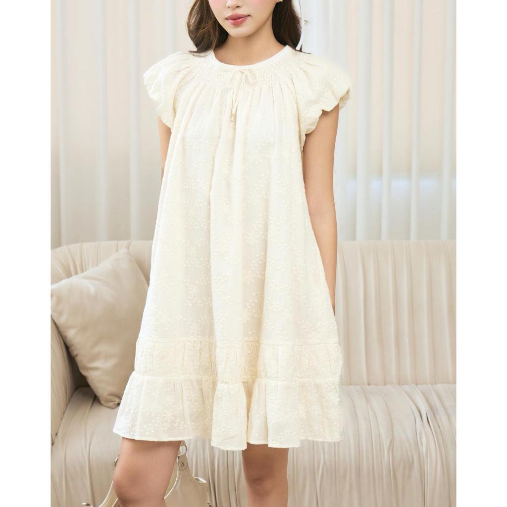 Đầm babydoll nữ tay cánh tiên THE C.I.U, đầm xô thêu hoa form suông xòe nữ tính – Blossom Dress | BigBuy360 - bigbuy360.vn