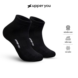 Tất Bamboo sợi tre cổ ngắn Unisex thời trang cao cấp Upper You khử mùi hôi chân thấm hút dày dặn - BSF2004
