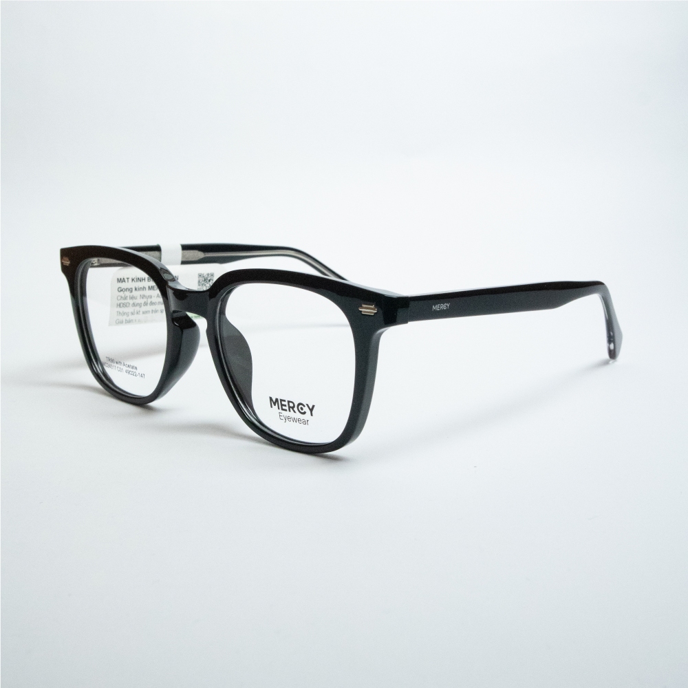 Gọng Kính Cận Thời Trang MERCY 24017 - Dáng Vuông Unisex Siêu Nhẹ - Nhựa Acetate siêu nhẹ (Chính Hãn