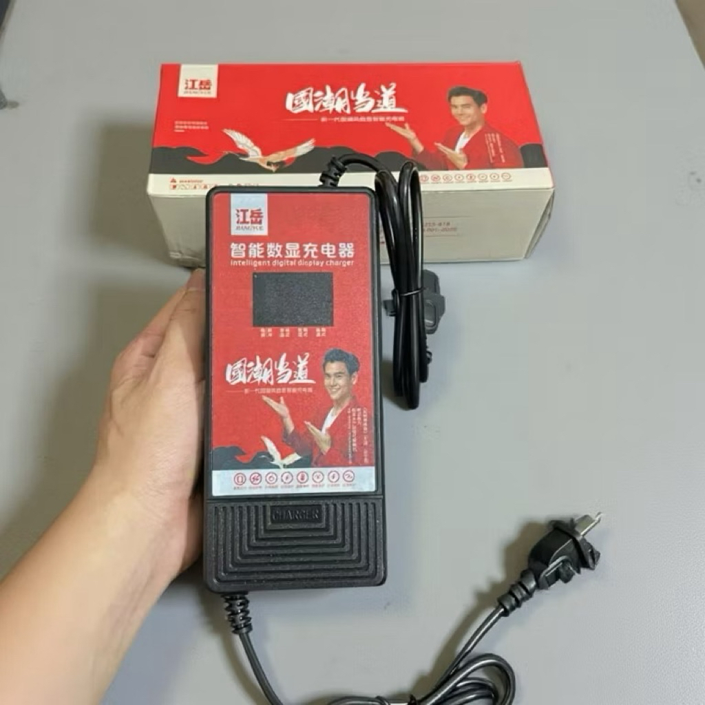 Sạc xe đạp điện, xe máy điện 72v 12aH-30ah báo phần trăm pin