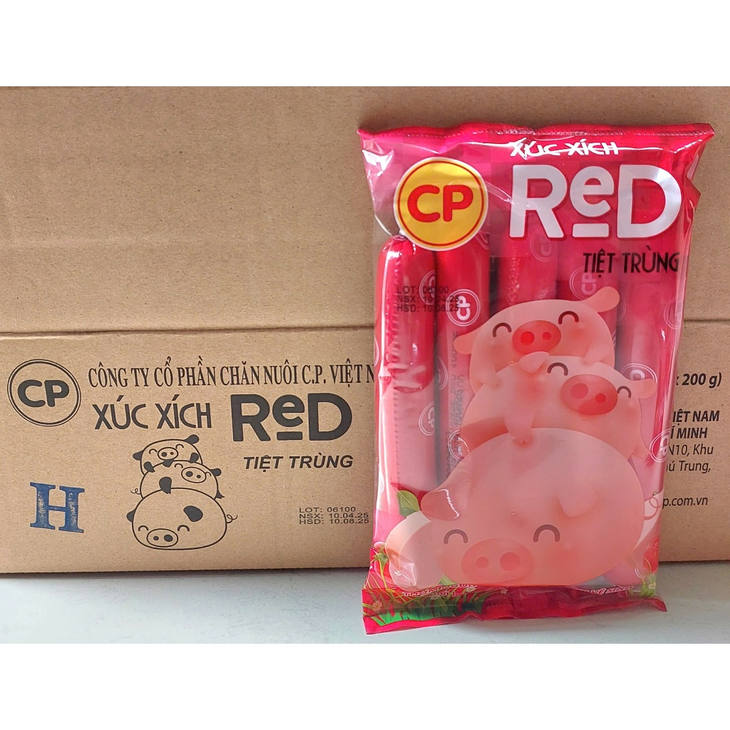 Gói 200g Xúc Xích Tiệt Trùng CP - Hương Vị Ngon - Food - avth