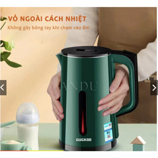 Ấm đun nước siêu tốc CUCKOO ST19 2.5 lít công suất lớn 1500W , lõi inox 304 , vỏ 2 lớp chống bỏng có đèn báo thiết bị