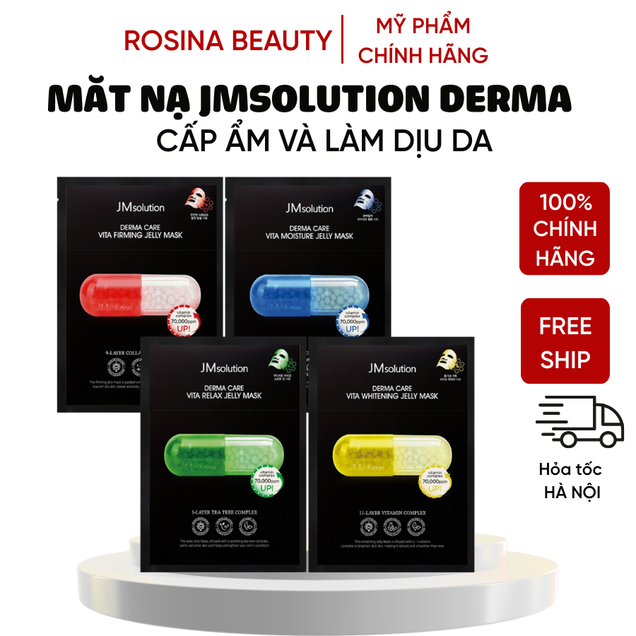 COMBO 10 MIẾNG Mặt Nạ Dưỡng Da JMsolution Derma Care Vita Jelly Mask (30ml x10)