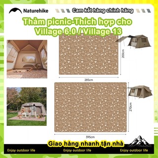 Naturehike Thảm dã ngoại Camping CNK2350WS010 thiết kế vừa vặn lòng lều Village 6.0 / Village 13