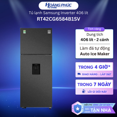 Tủ Lạnh Samsung Inverter 406 Lít RT42CG6584B1SV {Ship HCM 0Đ}
