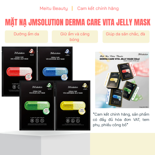 COMBO 10 MIẾNG Mặt Nạ Dưỡng Da JMsolution Derma Care Vita Jelly Mask (30ml x10)