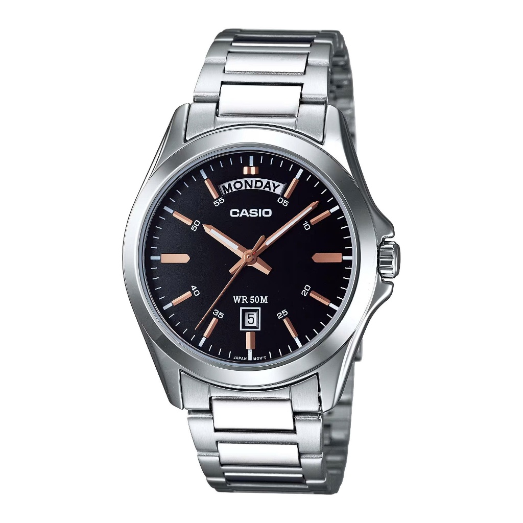 Đồng Hồ Casio Nam Dây Kim Loại MTP-1370D-1A2 Chính Hãng