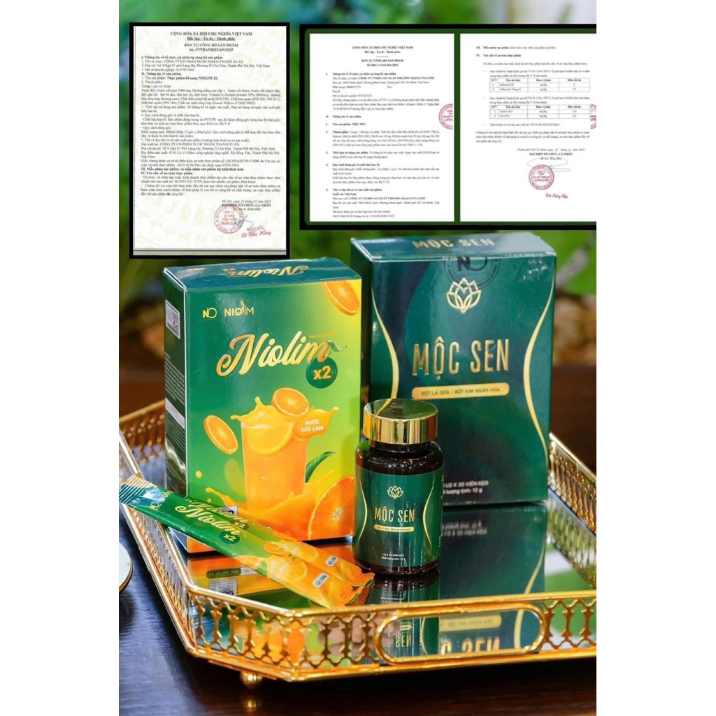 COMBO NƯỚC CAM NIOLIM + MỘC SEN
