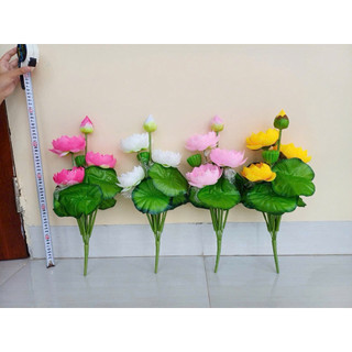 cành hoa sen - hoa lụa hoa giả - hoa lụa pháp