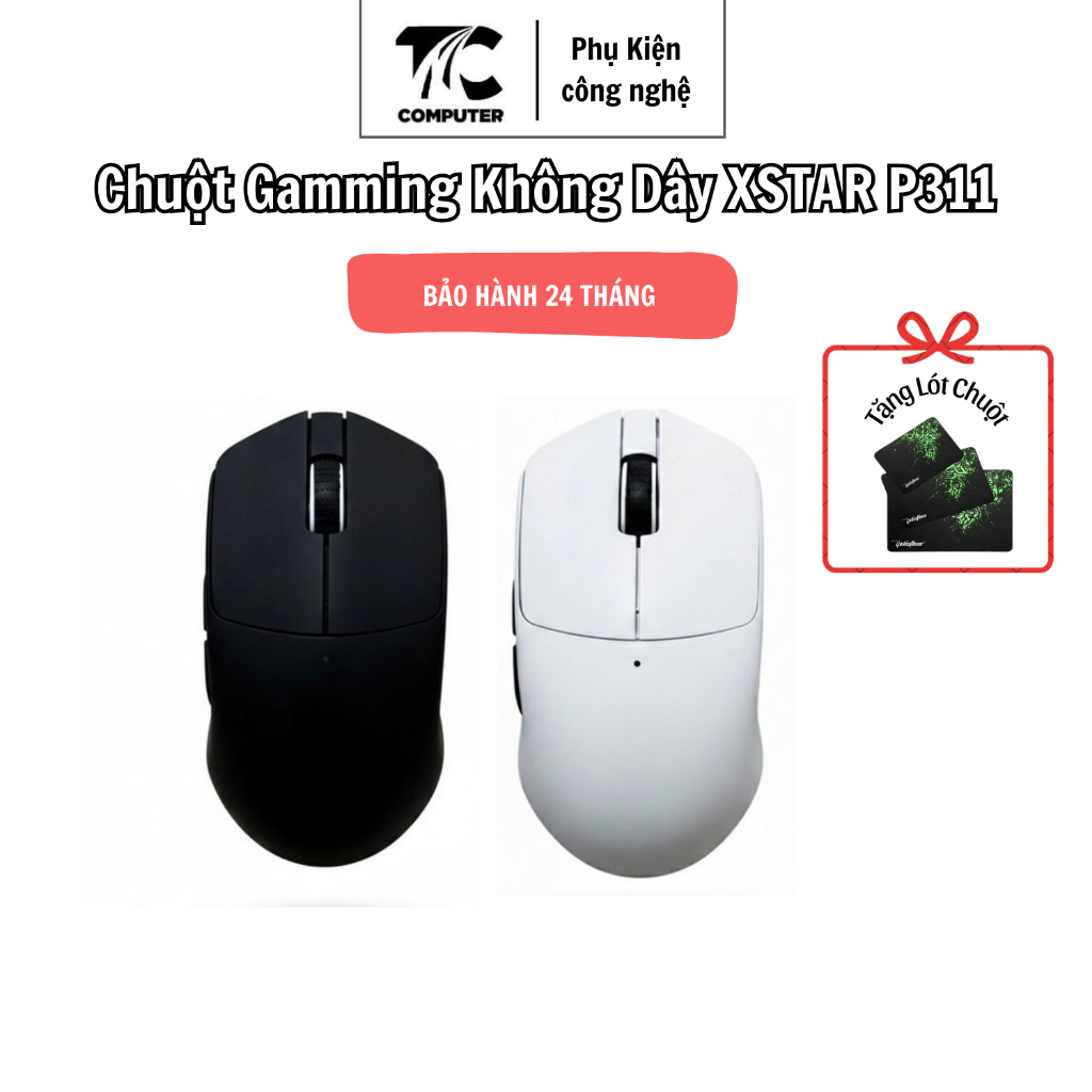 Chuột  Buletooth Gamming  XSTAR PAW-3311 3 Chế Độ Thiết Kế Công Thái Học, Chuột XSTAR Chính Hãng