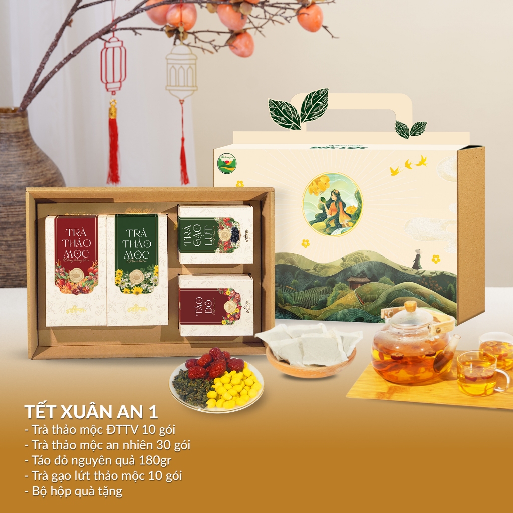 Set trà thảo mộc Mộc Hương Sơn gồm các loại thảo dược tốt cho sức khỏe