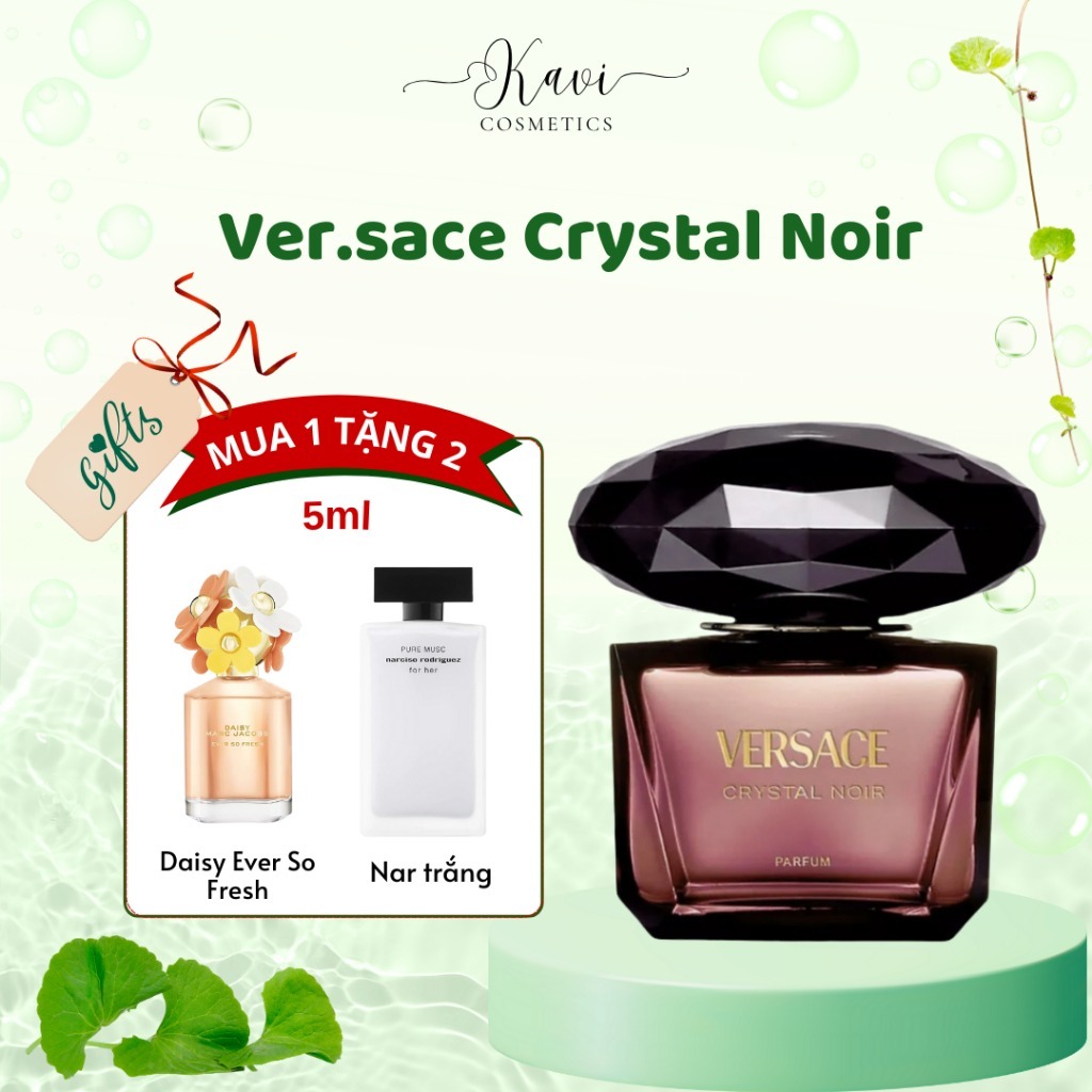 Nước hoa chiết 10ml nữ Versace Crystal Noir hương thơm bí ẩn, quyến rũ, gợi cảm - kavi cosmetics