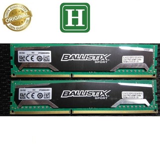 Ram 8gb ddr3 bus 1600, ram tản nhiệt hiệu crucial ballistix, bảo hành 6 tháng