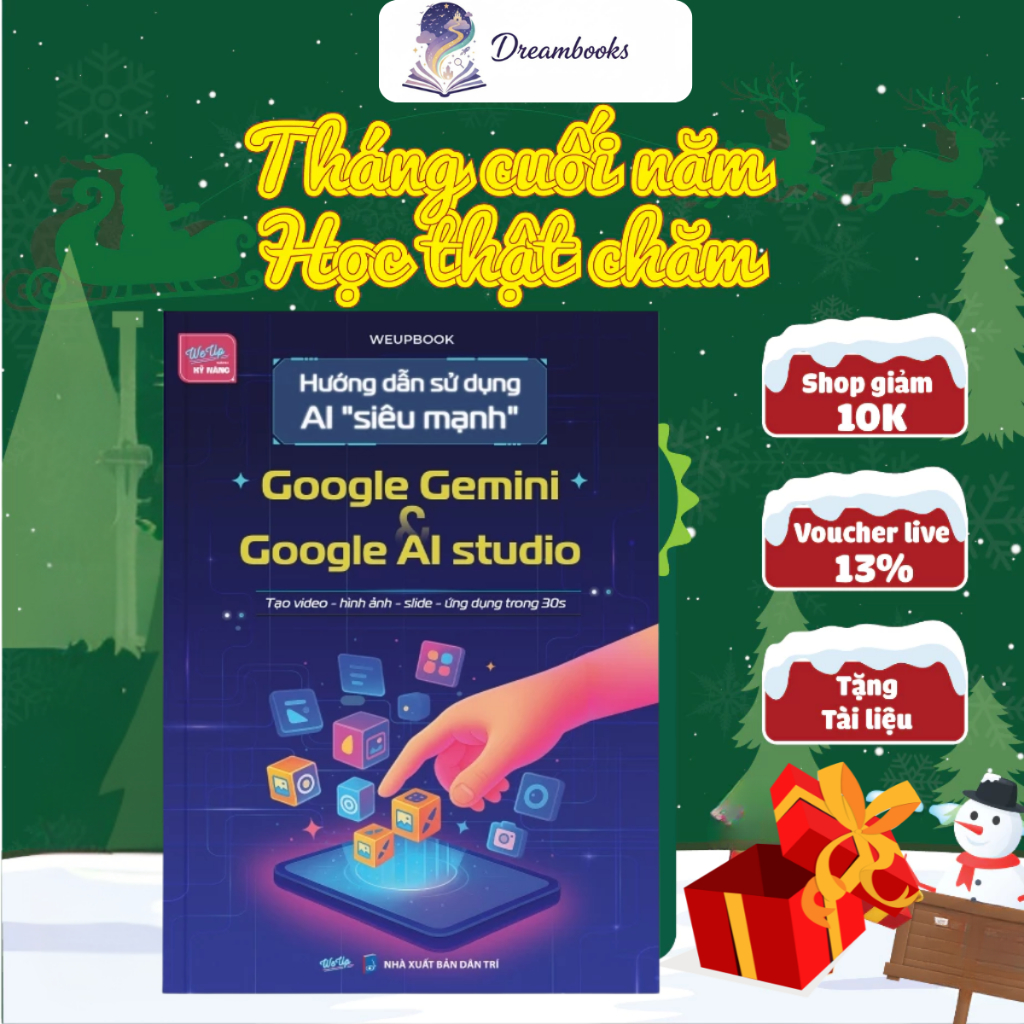 Sách Hướng Dẫn Sử Dụng AI Google Gemini & Google AI Studio – Thực Hành Từ A–Z