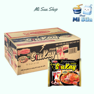 Thùng 24 gói mì Siu Cay vị Hải Sản 128g/ gói