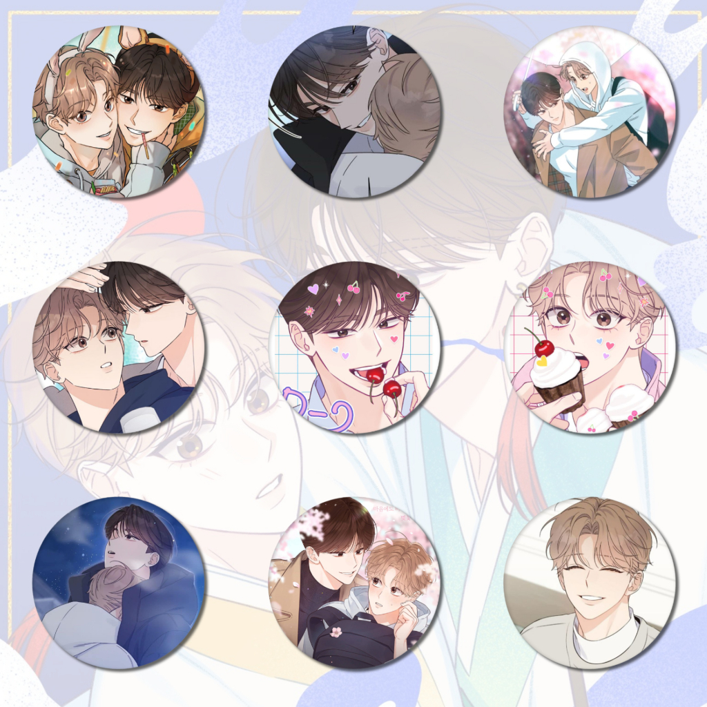 Huy Hiệu ALPHA TRAUMA Badge BL Balo Túi Xách tiện lợi manga anime manhwa