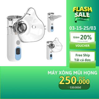 Máy Xông Mũi Họng Đa Năng Thế Hệ Mới Cho Bé Và Người Lớn Máy Khí Dung Nhỏ Gọn Chống Viêm Phổi Viêm Phế Quản Hiệu Qủa
