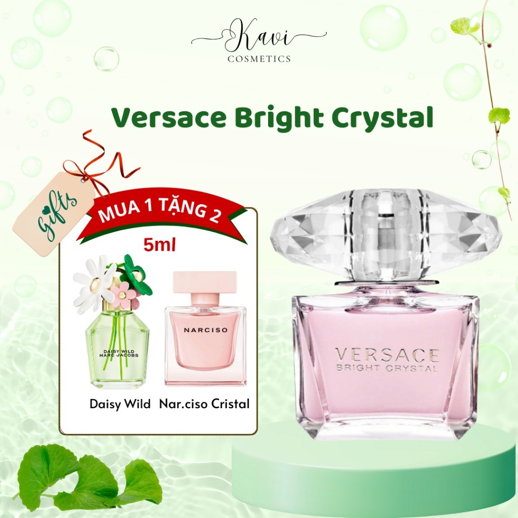 Nước hoa chiết 10ml nữ Versace Bright Crystal tươi mát, tinh tế, dễ thương - kavi cosmetics