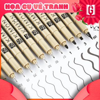Bút Line Đi Nét Đen Không Lem - Bút Line Đi Nét Gia Hưng Vẽ Mỹ Thuật, Sketch, Kí Họa Nhanh Cao Cấp