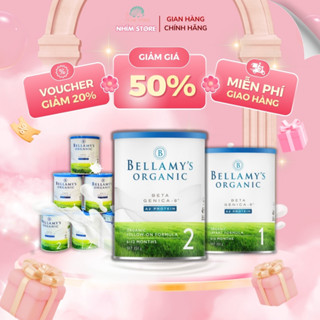Sữa Bellamy's Organic A2 số 1 & 2 350g cho bé 6-12 tháng tuổi