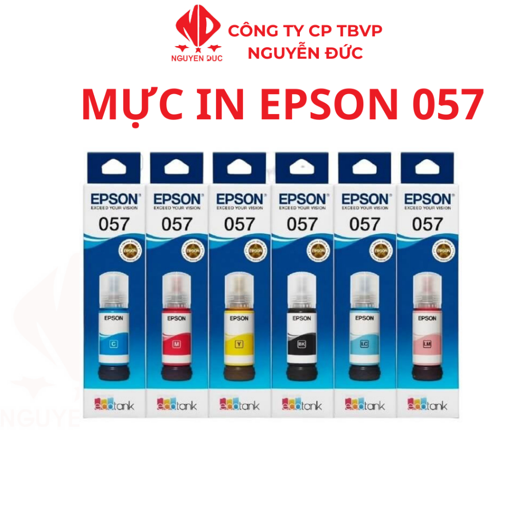 Bộ mực EPSON 057 CHÍNH HÃNG dùng cho máy L8050 / L18050