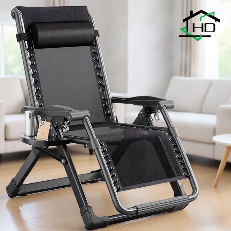 Ghế tựa gập ban công Ghế tựa lưng người già Ghế ngủ trưa hai chế độ ngồi/nằm văn phòng