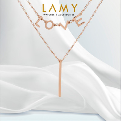 Dây chuyền nữ LAMY I LOVE Necklace Rose Gold 6018