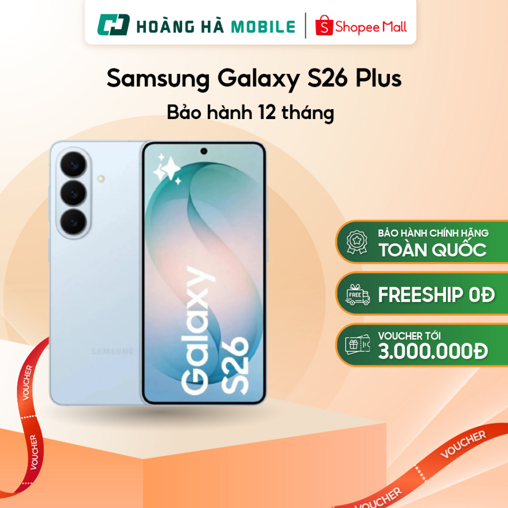 Điện thoại Samsung Galaxy S26 Plus 12GB/256GB - 12GB/512GB 6.7 inches, Snapdragon 8 Gen 5 Dynamic AM