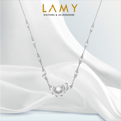 Dây chuyền nữ LAMY Gema Crystal White Flower Pendant 6105