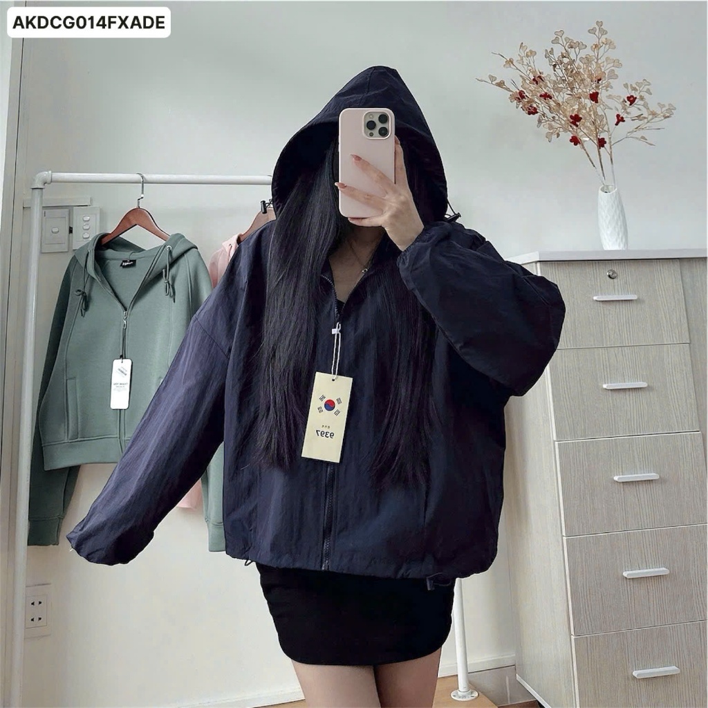 Áo Khóa Dù Túi Có Khóa Kéo CG-014, Trượt Nước, Chống Nắng, Thời Trang Trẻ Trung Năng Động 9397Shop