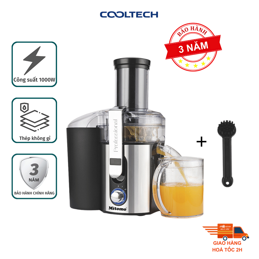 Máy ép trái cây công nghiệp Mitomo KJ-3057, chuyên dụng cho quán kinh doanh nước ép - Hàng chính hãng