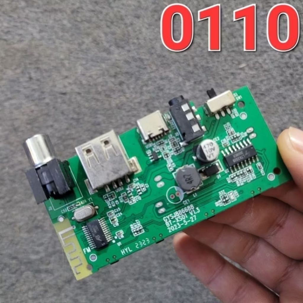 mạch loa bluetooth 5w x 5w + thẻ nhớ