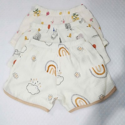 Set 2 quần đùi Muslin 100% Cotton TILO Cao Cấp Cho Bé Trai và Gái Unisex - Mềm Mại & Thoáng Mát