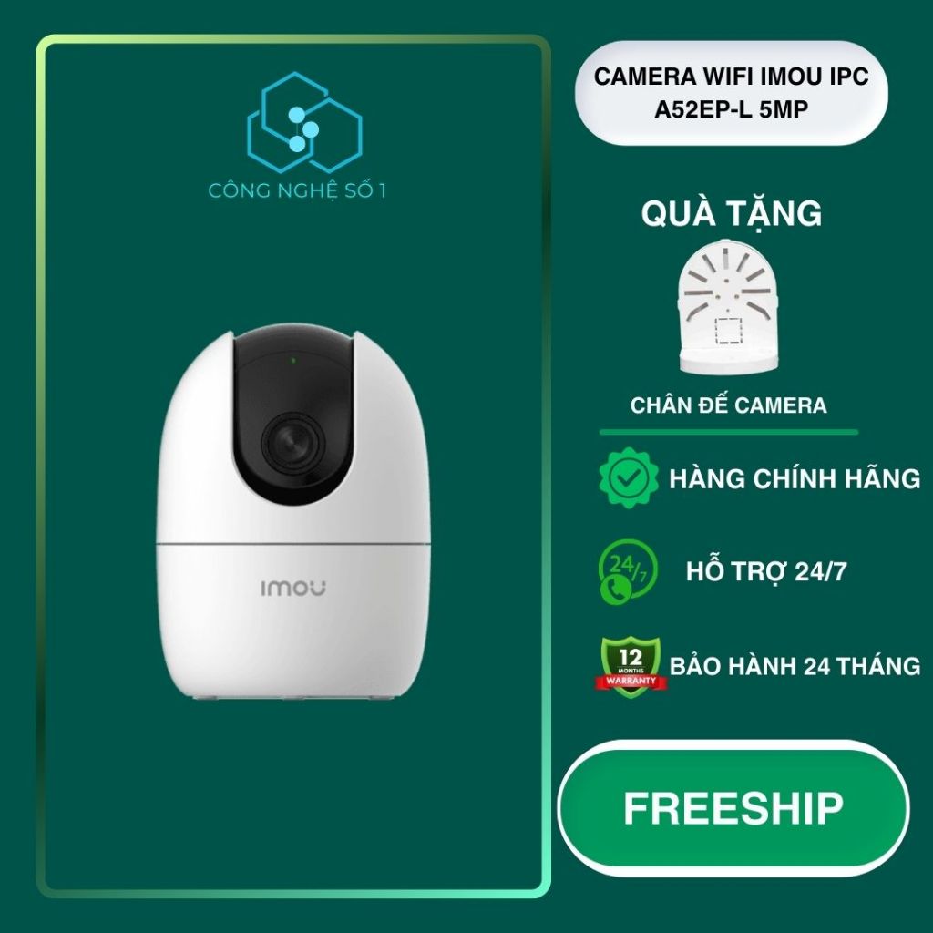 Camera wifi trong nhà quay quét 5MP IMOU IPC-A52P-L