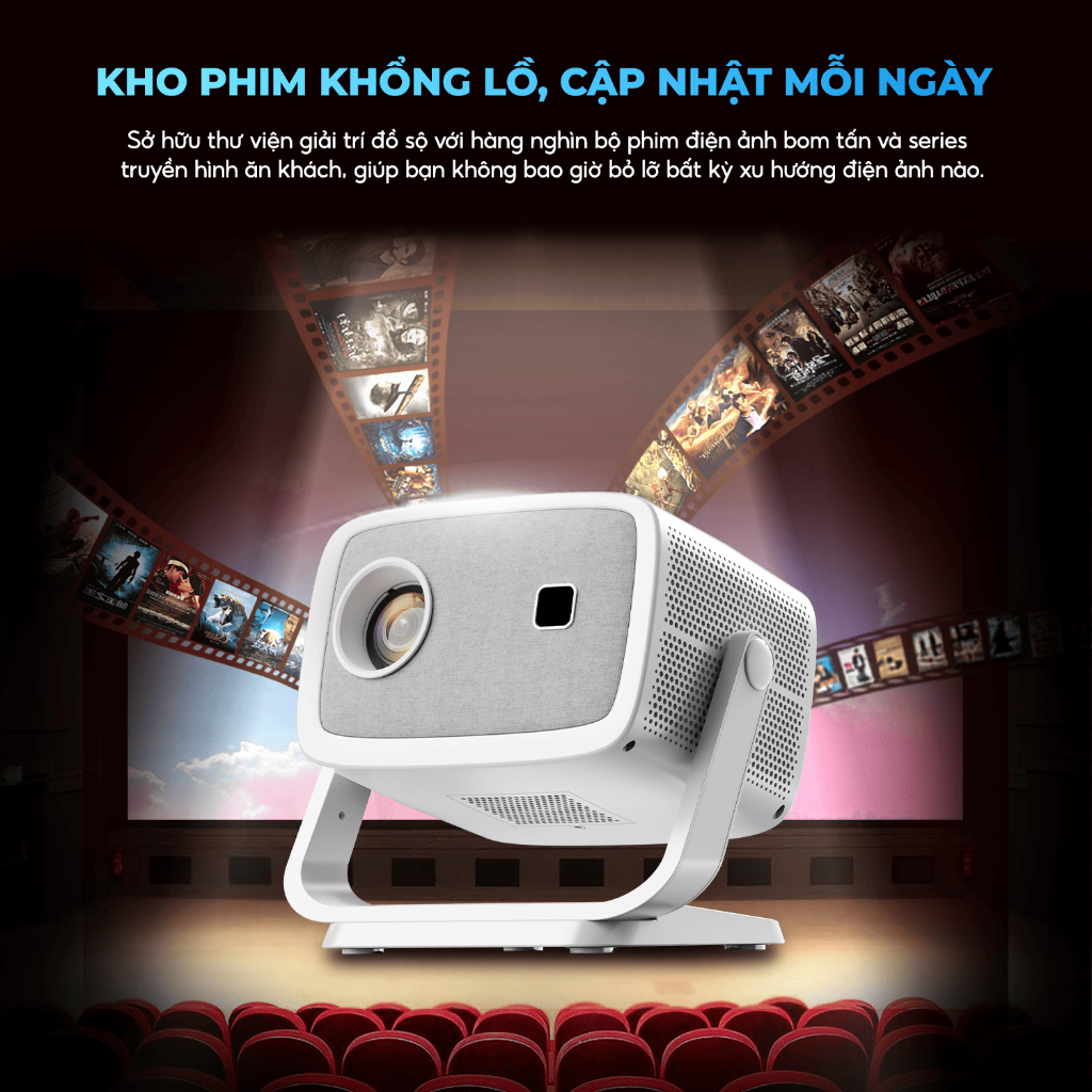 [ NEW 2026 ] Máy Chiếu M10 Pro - Máy Chiếu Full HD - Hỗ Trợ 4K