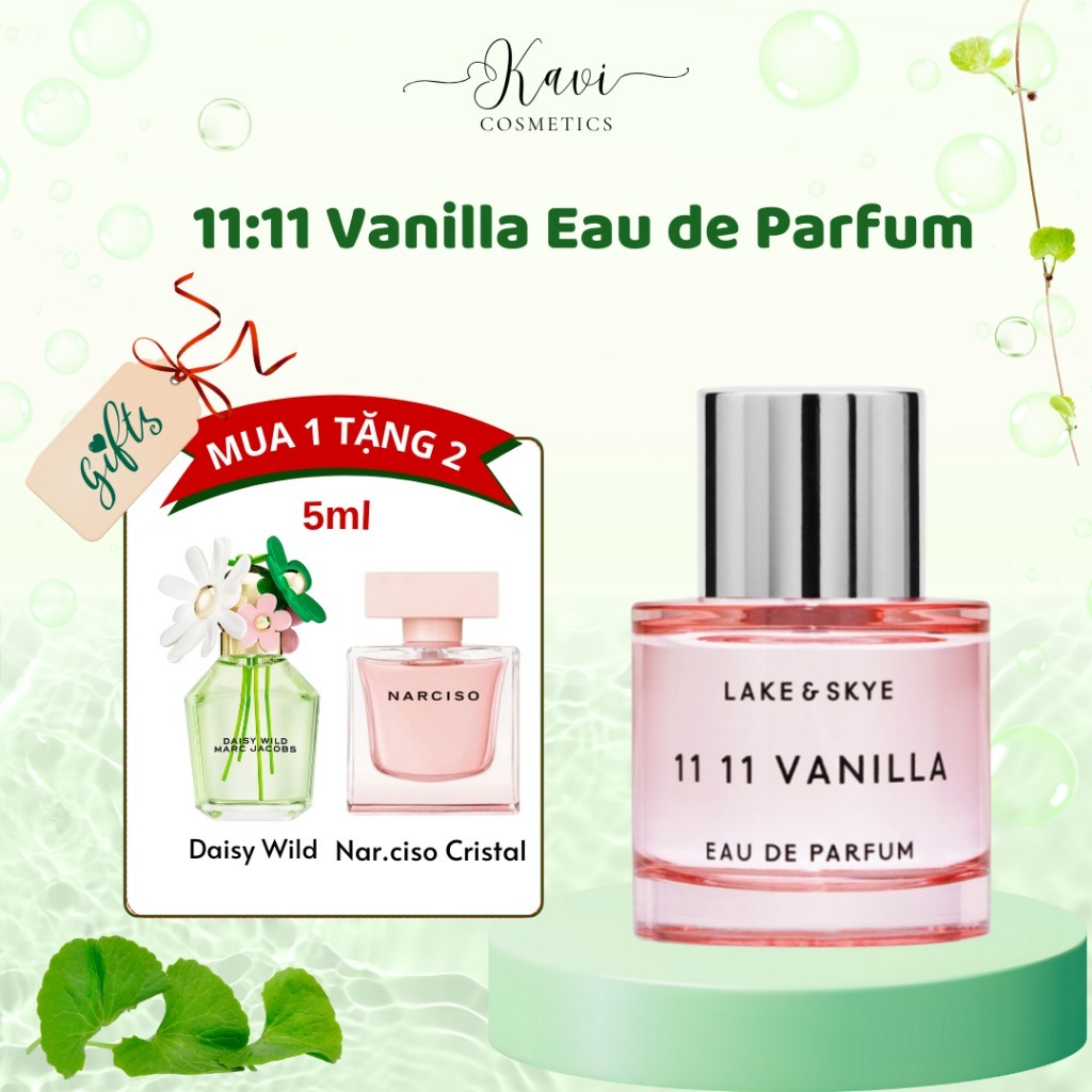 Nước hoa chiết 10ml nữ 11:11 Vanilla Eau de Parfum hương thơm ngọt ngào, quyến rũ - kavi cosmetics