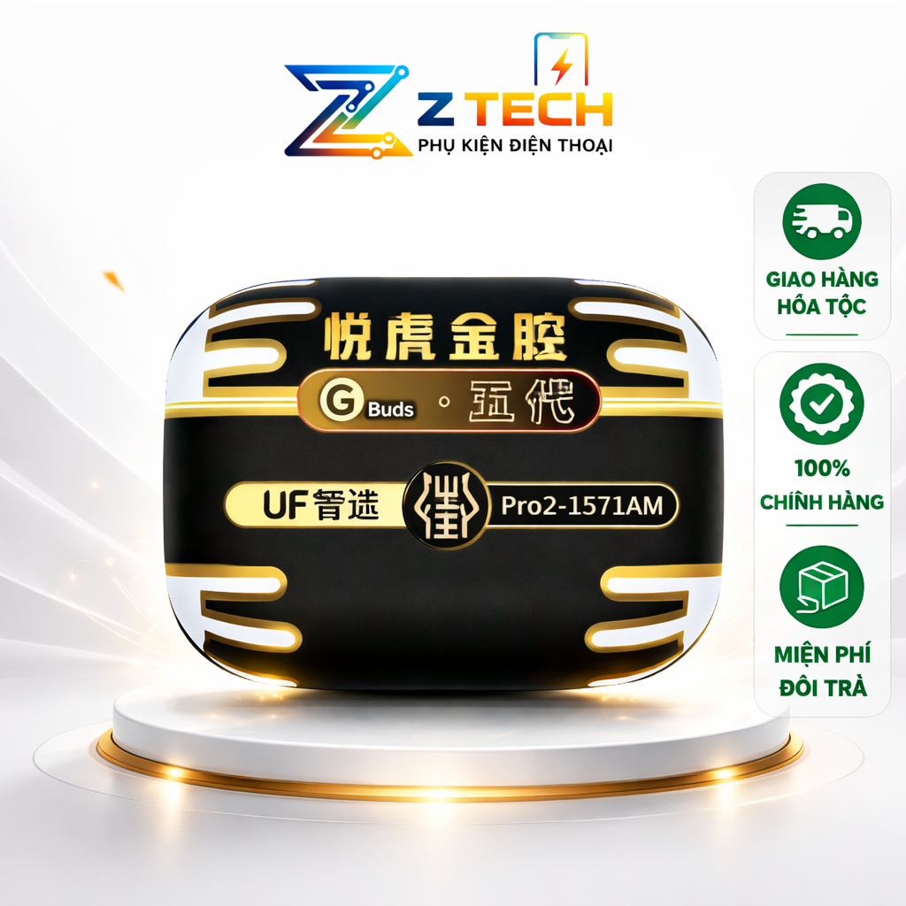 [PRO 2 UF] Tai Nghe Hổ Vằn Pro 2 1571AM Chống Ồn 48dB - Pin Trâu - Bass Mạnh - Mic Rõ