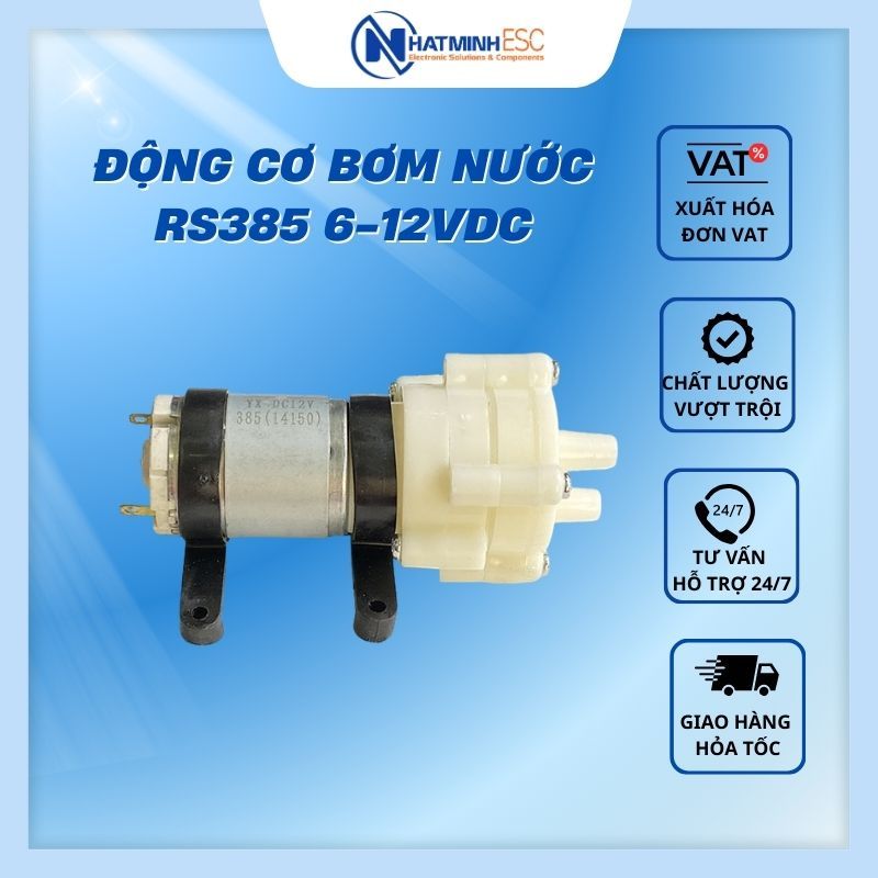 Động cơ bơm nước RS385 6-12VDC