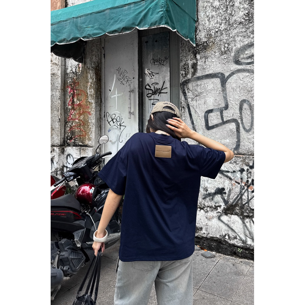Áo Thun Boxy Néva dela Some Thêu Nổi Cotton 250gsm Local Brand NEVASOME Tay Lỡ Form Boxy Rộng Nam Nữ | BigBuy360 - bigbuy360.vn