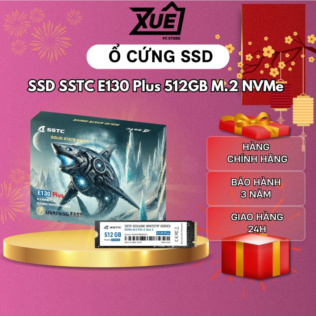 Ổ cứng SSD SSTC E130 Plus 512GB M.2 NVMe