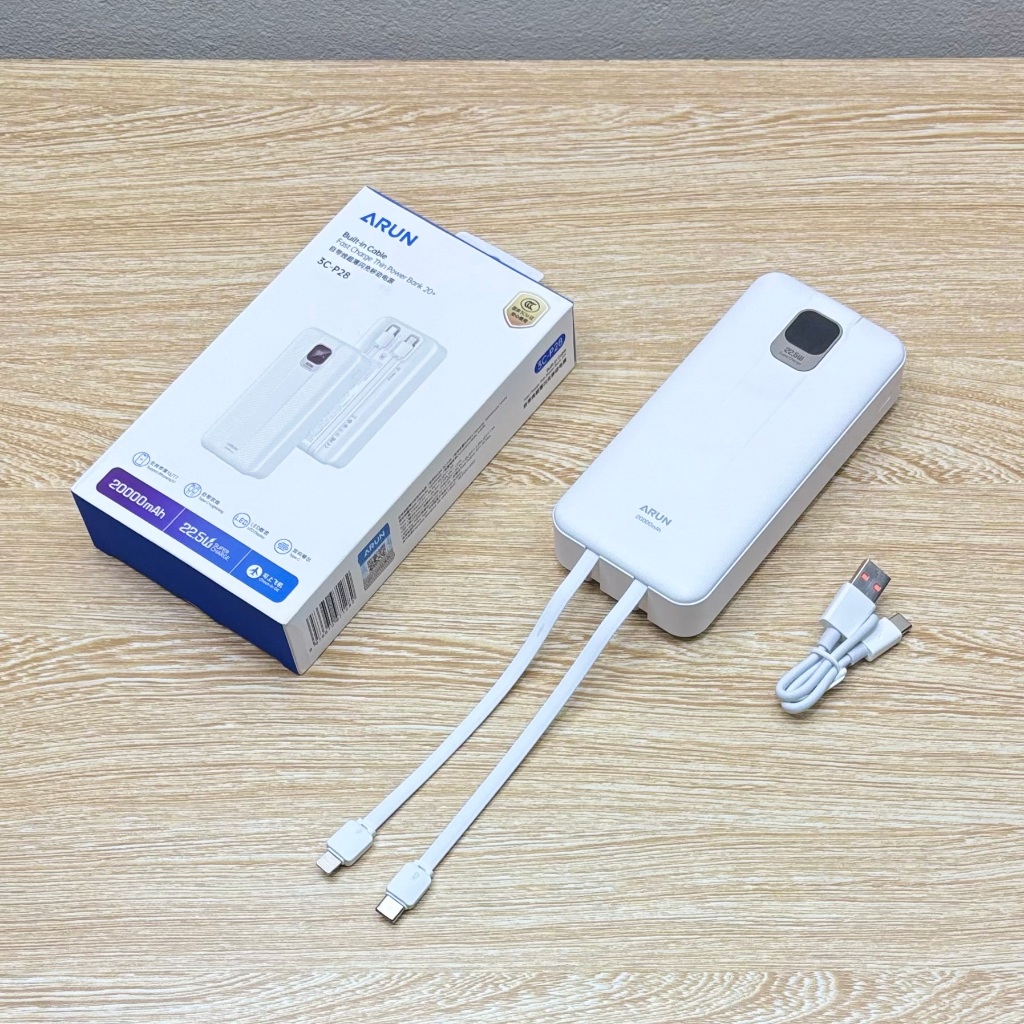 Sạc Dự Phòng Arun 3C-P28 20000mAh Sạc Nhanh 22.5W