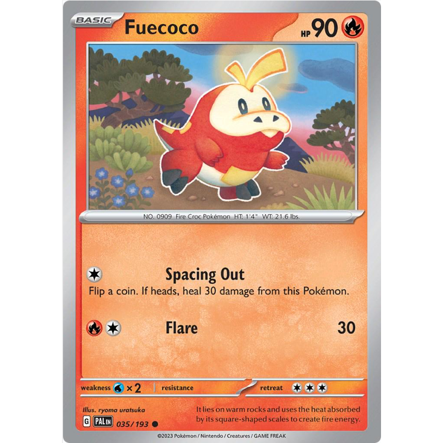 [Thẻ bài Pokemon TCG]  Fuecoco - 035/193 - Common