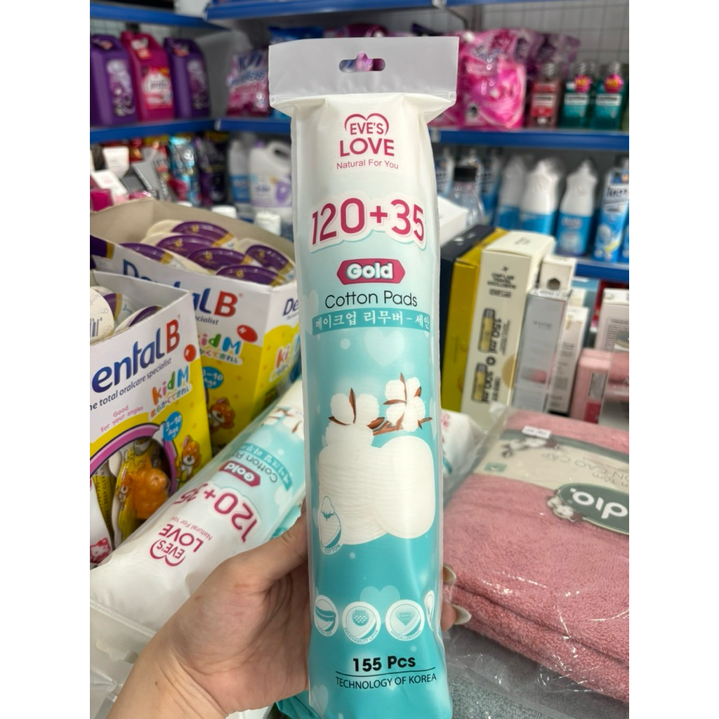 Bông tẩy trang Eve’s  love 155 miếng
