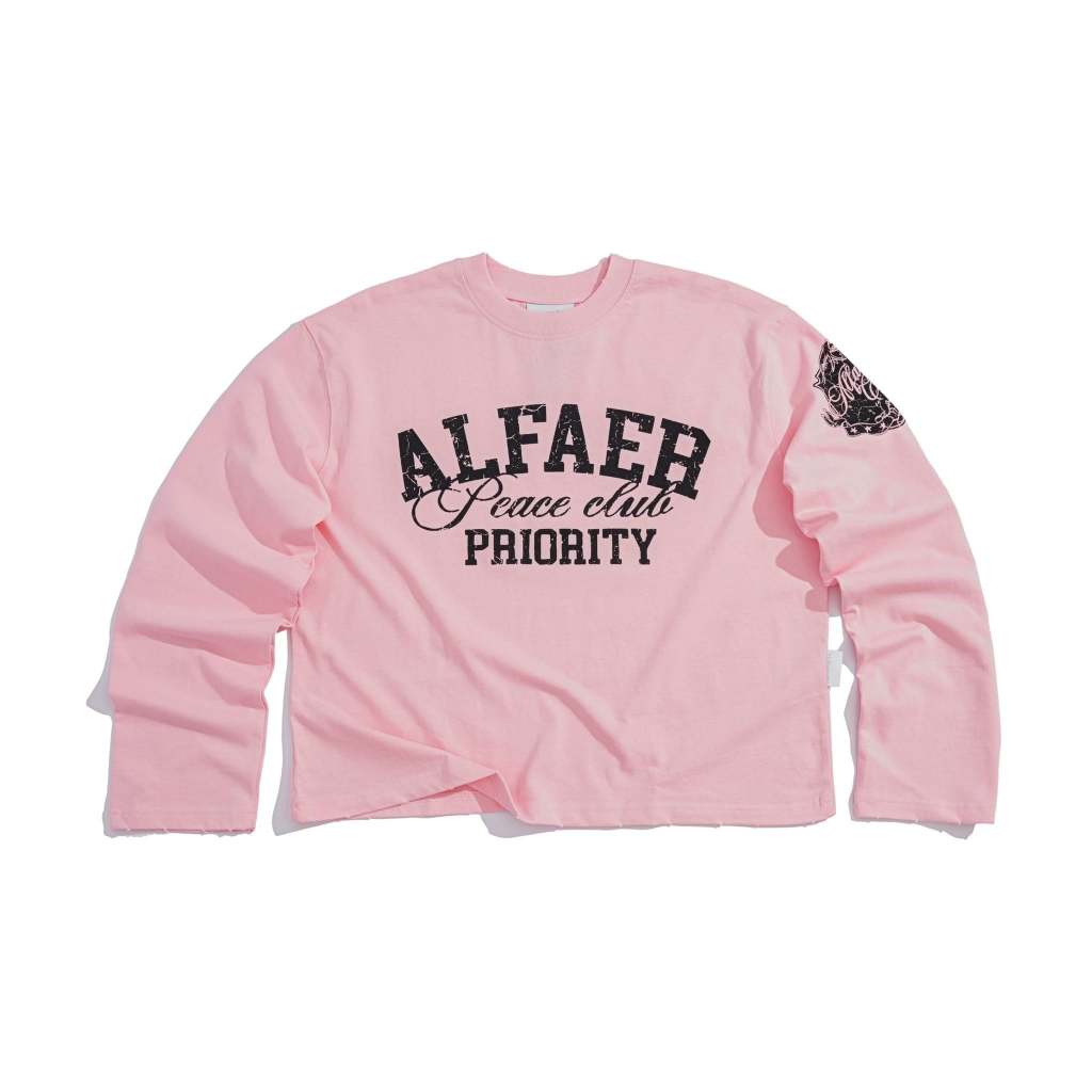 ÁO "ALFAER" PRIORITY LONGSLEEVE T-SHIRT - CLOUD PINK