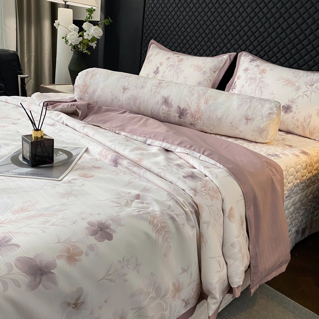 Vân su shop- Chăn ga gối lụa ga trần Korea Sweet