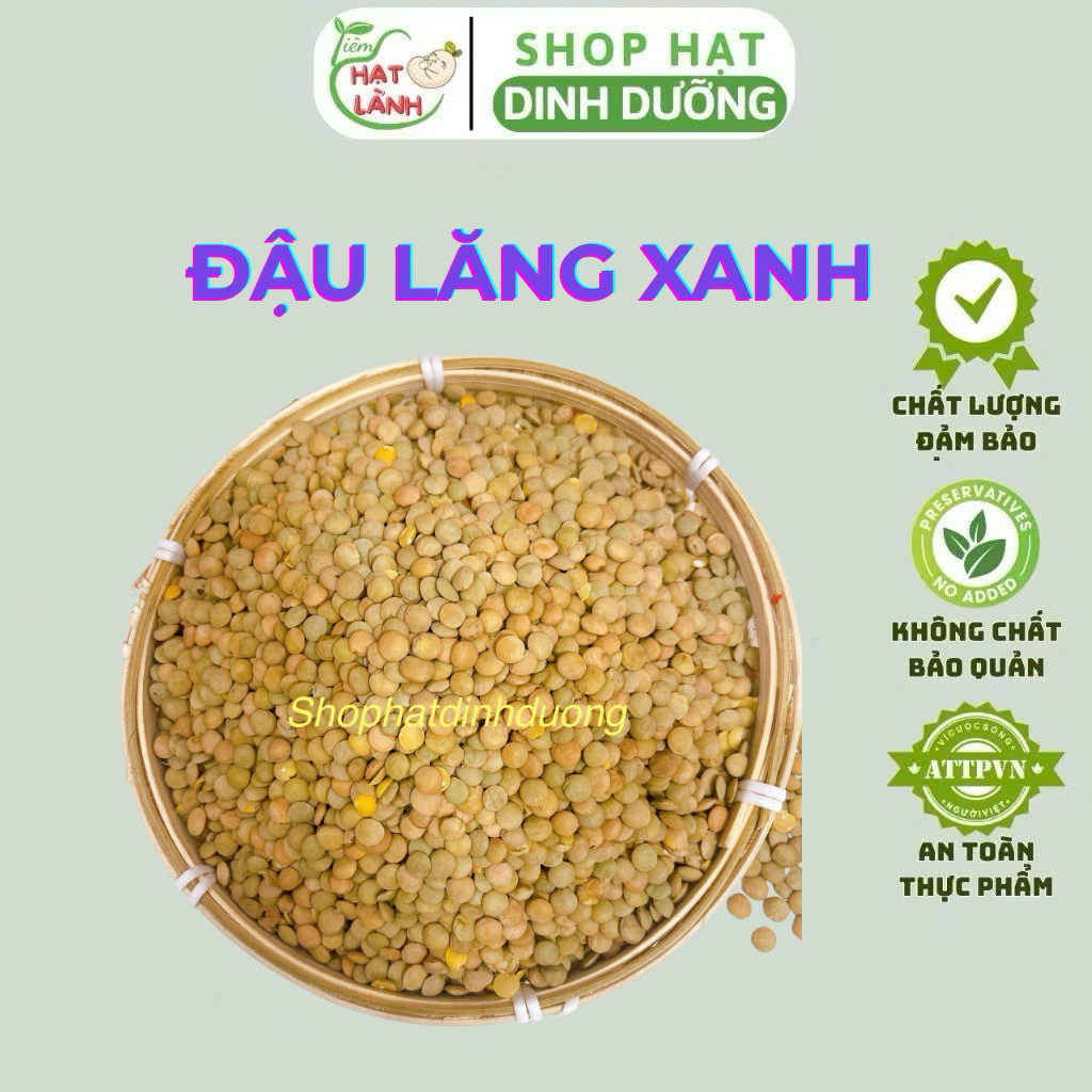 ĐẬU LĂNG XANH HỮU CƠ 500Gr