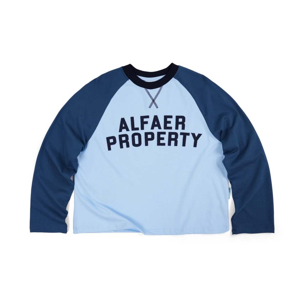 ÁO “ALFAER” PROPERTY RAGLAN LONGSLEEVE T-SHIRT - BLUE